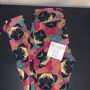 Lularoe *RARE* pug OS leggings NWT